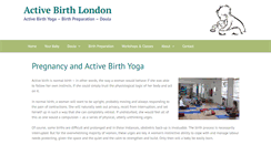 Desktop Screenshot of activebirthlondon.co.uk